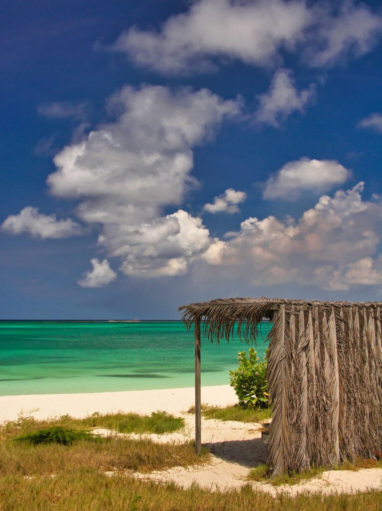 Caribbean - Aruba - Rodger's Beach with Sun Shade