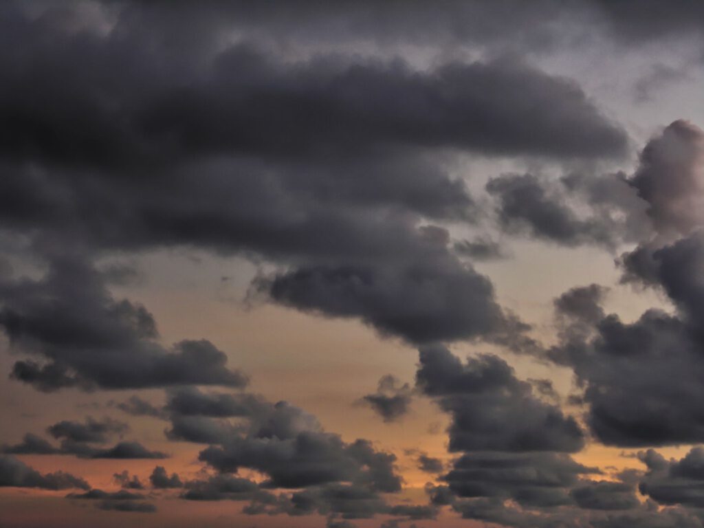 Caribbean Sunset Clouds