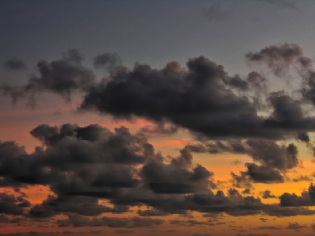 Caribbean Sunset Clouds