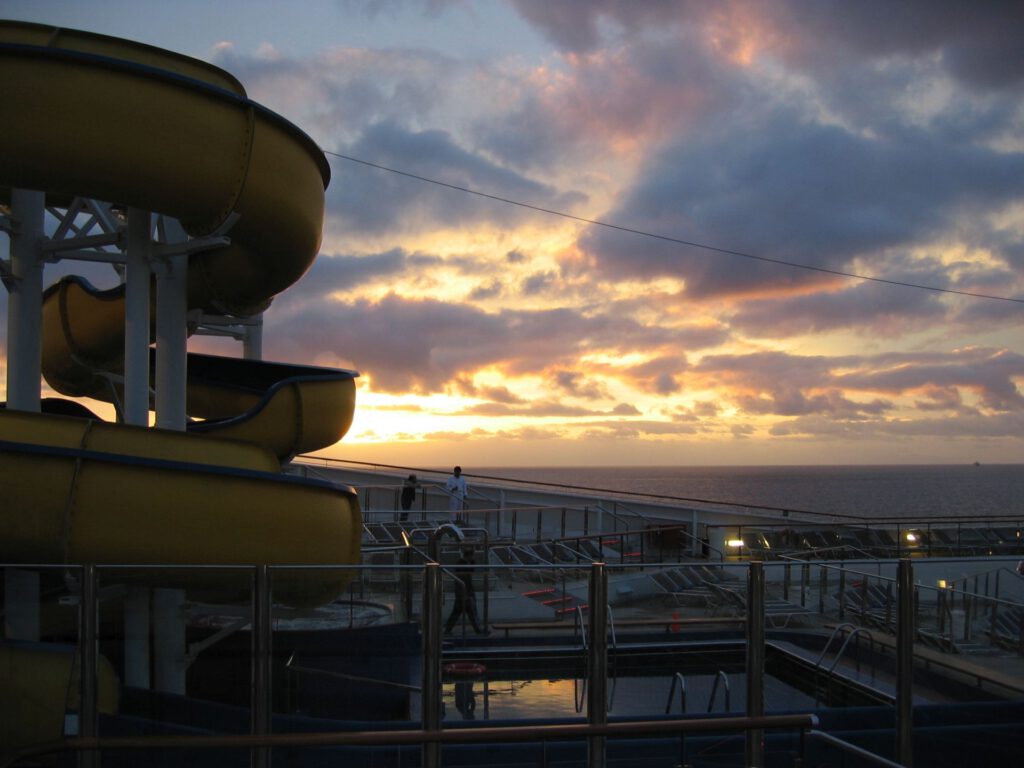 Cruise Ship - Costa Fortuna - Sunset