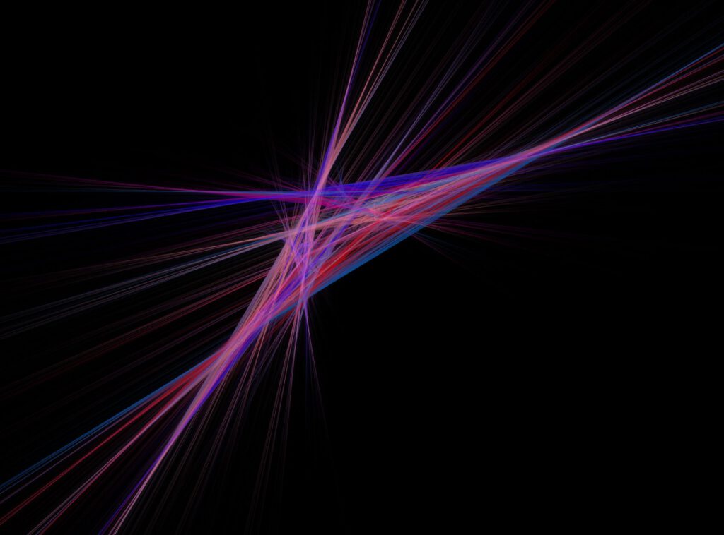 Digital Art - Abstract Rays - Pink