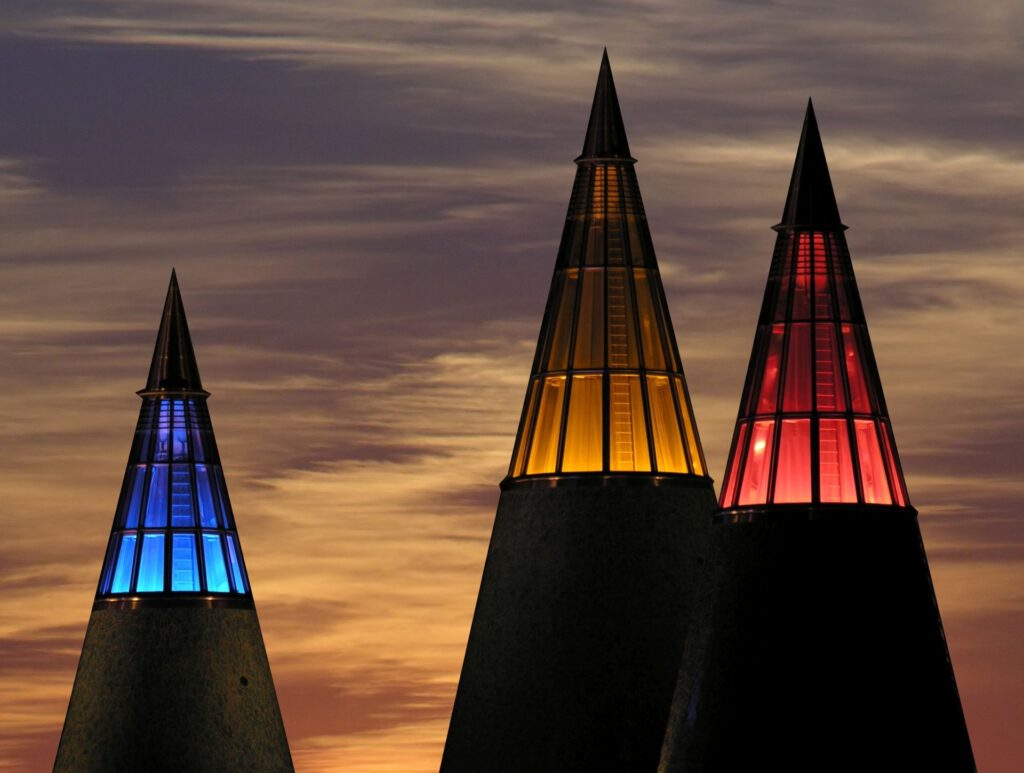 Germany - Bonn - Art Museum - Illuminated Cones