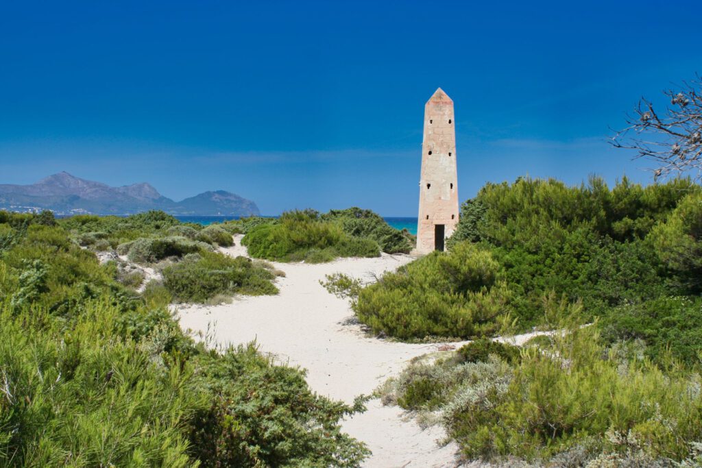 Spain - Mallorca - Can Picafort - Playa del Muro - Bearing Tower