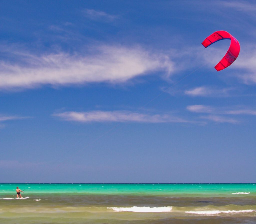 Spain - Mallorca - Playa del Muro - Kite Surfer