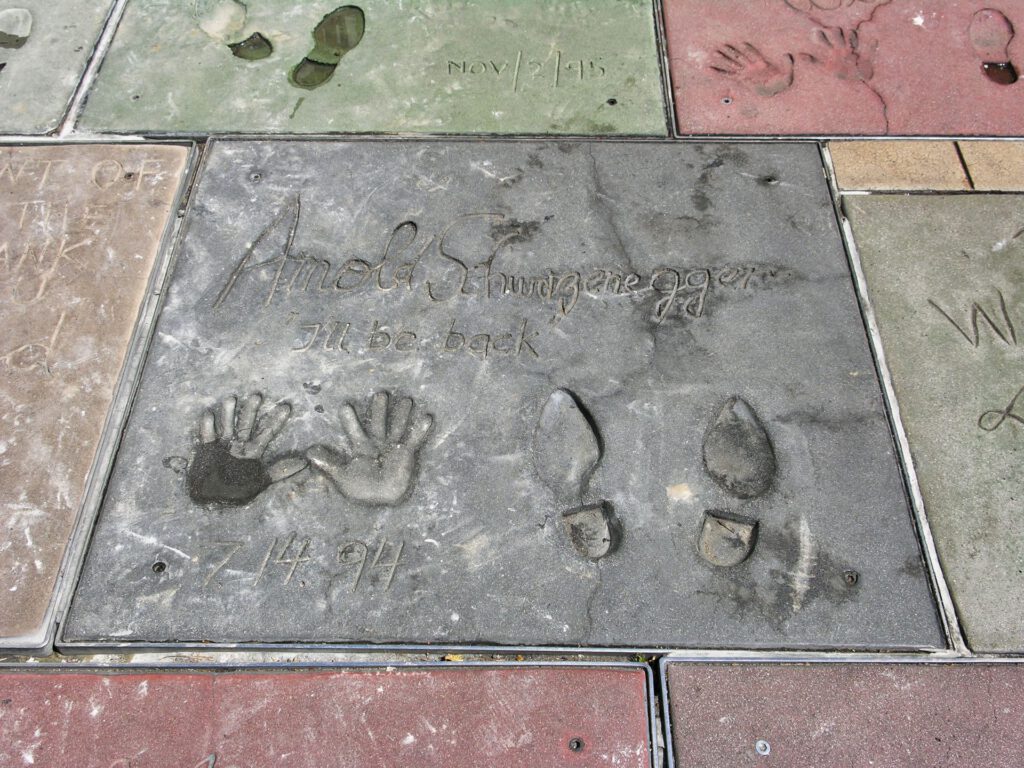 USA - California - Los Angeles - Hollywood Boulevard - TCL Chinese Theatre - Hand and Shoe Print - Arnold Schwarzenegger