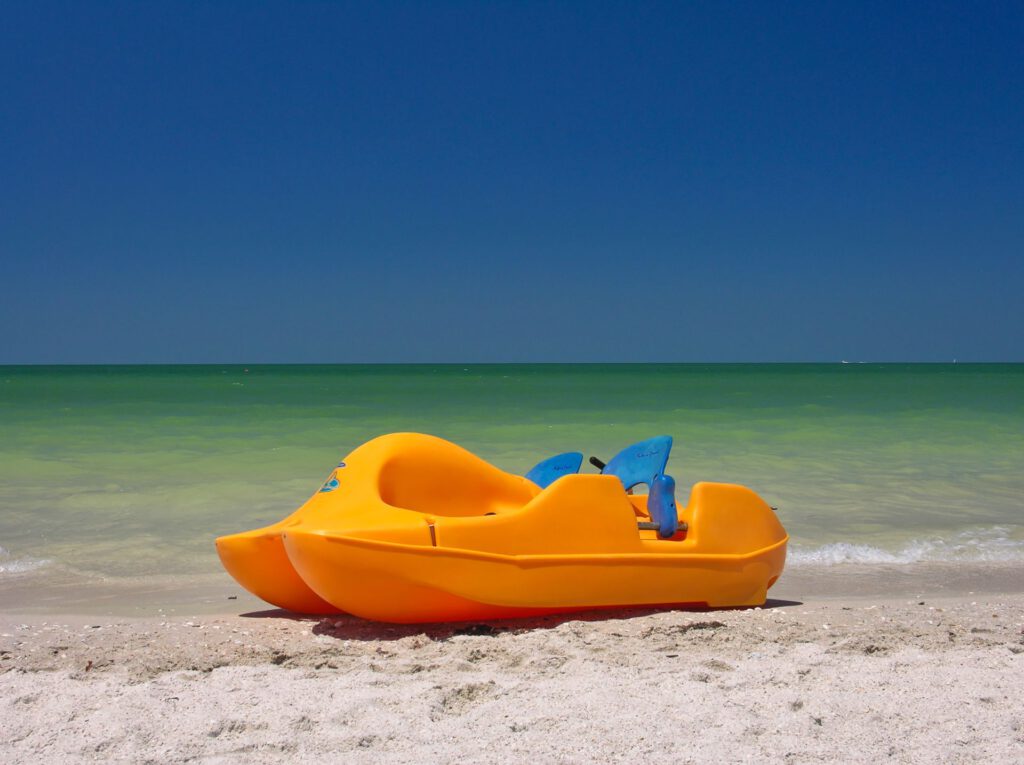 USA - Florida - Naples - Pedal boat on the beach