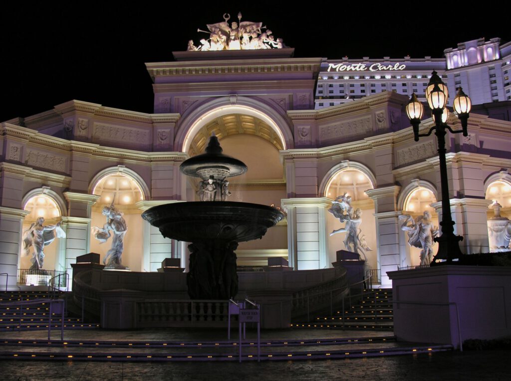 USA - Nevada - Las Vegas - Hotel Caesars Palace at Night