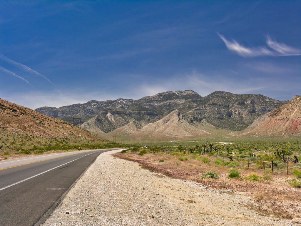 USA - Nevada - Road trough the Desert